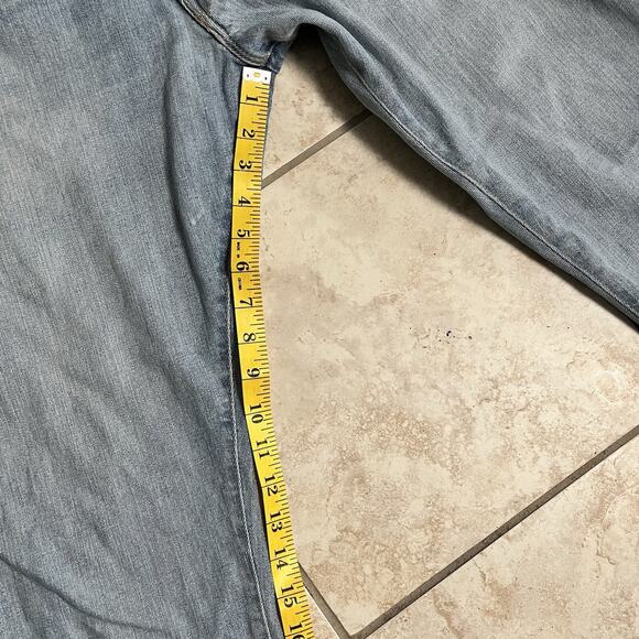 Polo Ralph Lauren Mens jeans 36 x 32 Light Wash Straight Authentic Dungarees - Picture 9 of 14